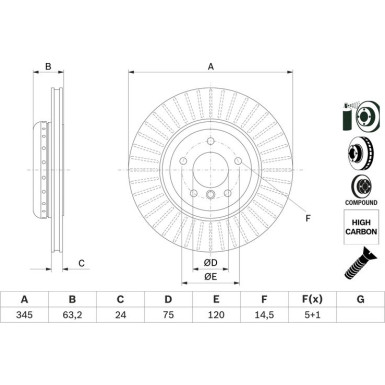 Bremsscheibe 0 986 479 E13 Bremsscheibe 0 986 479 E13