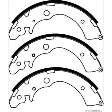 Bremsbackensatz J3504011