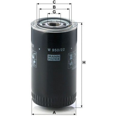 Ölfilter W 950/22