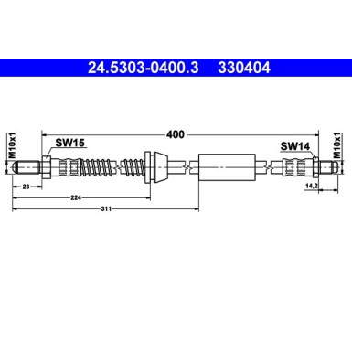 Bremsschlauch 24.5303-0400.3 Bremsschlauch 24.5303-0400.3