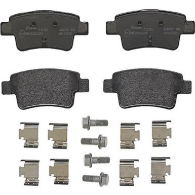 Brembo Bremsbelagsatz, Scheibenbremse PRIME LINE P 23 104 Brembo Bremsbelagsatz, Scheibenbremse PRIME LINE P 23 104
