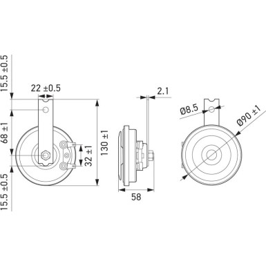 Hella Horn 3AM 922 000-971