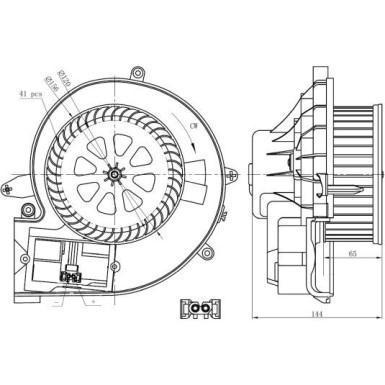Innenraumgebläse 34302