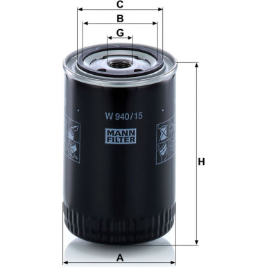Ölfilter W 940/15 N