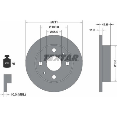Bremsscheibe 92103700 Bremsscheibe 92103700
