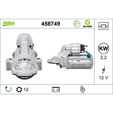 Valeo Starter VALEO RE-GEN AT 458749