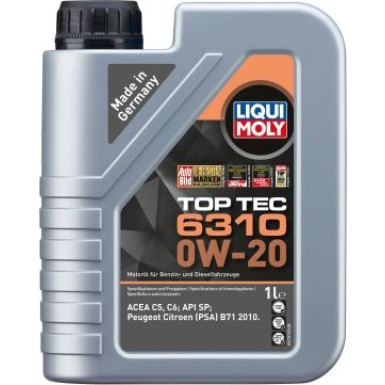 LIQUI MOLY 21875 Top Tec 6310 0W-20 (PSA B71 2010), 1l