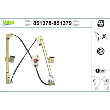 Valeo Fensterheber 851379
