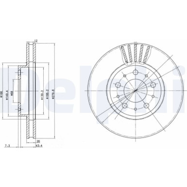 Bremsscheibe BG2841 Bremsscheibe BG2841