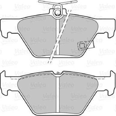 Valeo Bremsbelagsatz, Scheibenbremse 601494