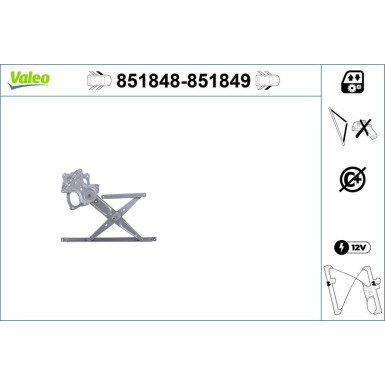 Valeo Fensterheber 851848