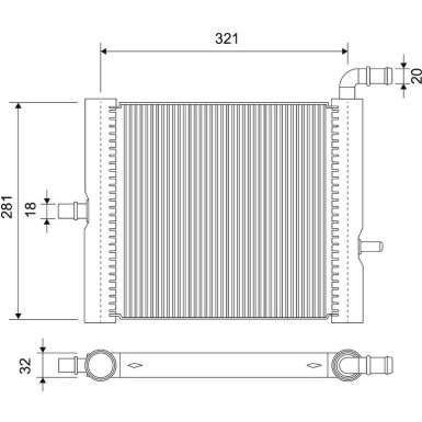 Kühler, Motorkühlung 701181 Kühler, Motorkühlung 701181