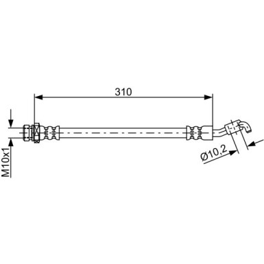 BOSCH Bremsschlauch 1 987 481 891