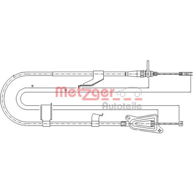 Metzger Seilzug, Feststellbremse 17.0335