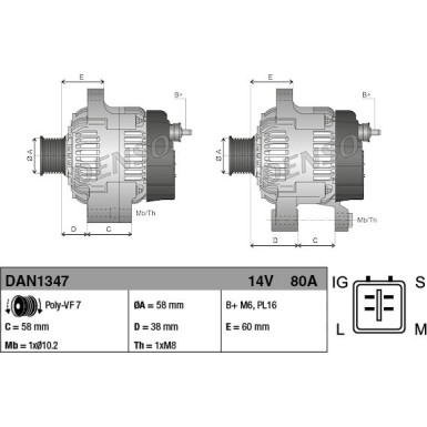 Generator DAN1347 Generator DAN1347