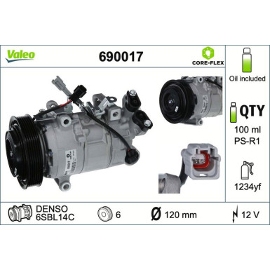 Kompressor, Klimaanlage 690017 Kompressor, Klimaanlage 690017