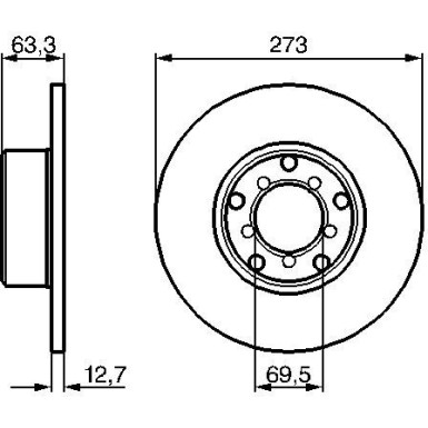 Bremsscheibe 0 986 478 055 Bremsscheibe 0 986 478 055