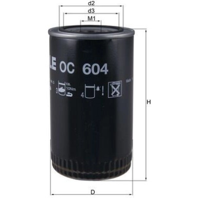 Ölfilter OC 604 Ölfilter OC 604