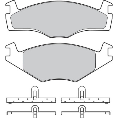 Bremsbelagsatz, Scheibenbremse 598258 Bremsbelagsatz, Scheibenbremse 598258