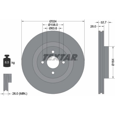 Textar Bremsscheibe 92146400
