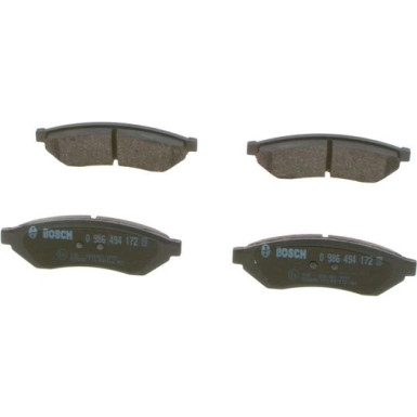 BOSCH Bremsbelagsatz, Scheibenbremse 0 986 494 172