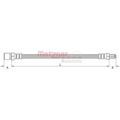 Metzger Bremsschlauch 4110484