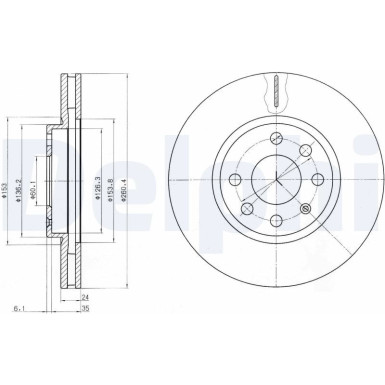 Bremsscheibe BG3569 Bremsscheibe BG3569
