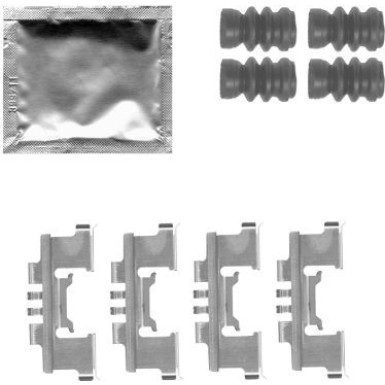 Hella Zubehörsatz, Scheibenbremsbelag 8DZ 355 204-791 Hella Zubehörsatz, Scheibenbremsbelag 8DZ 355 204-791