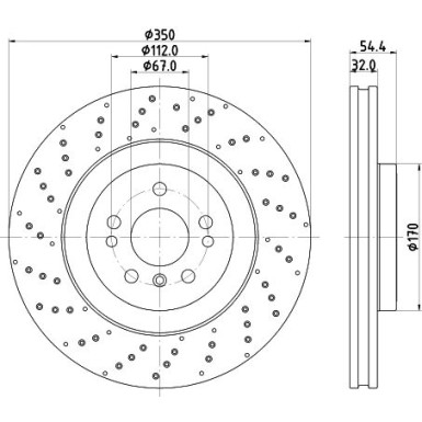 Bremsscheibe 8DD 355 122-541 Bremsscheibe 8DD 355 122-541