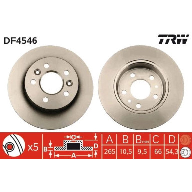 Bremsscheibe DF4546 Bremsscheibe DF4546