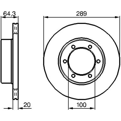 BOSCH Bremsscheibe 0 986 478 453