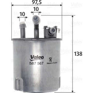 Valeo Kraftstofffilter 587567