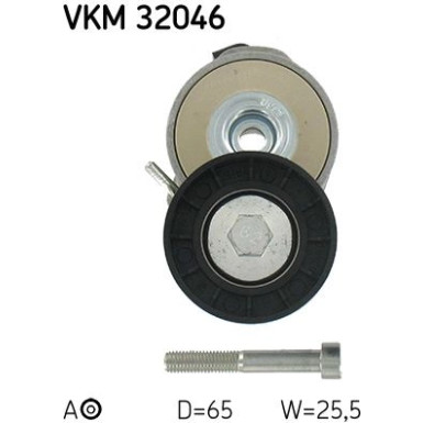 Spannrolle, Keilrippenriemen VKM 32046 Spannrolle, Keilrippenriemen VKM 32046