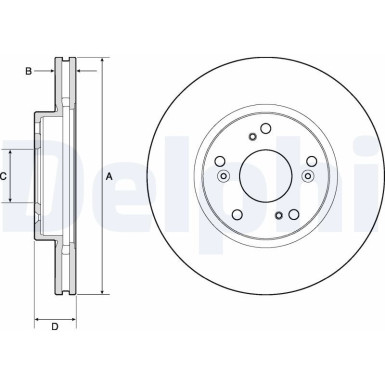 Delphi Bremsscheibe BG4774C Delphi Bremsscheibe BG4774C