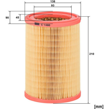 MANN-FILTER C 1480 Luftfilter MANN-FILTER C 1480 Luftfilter