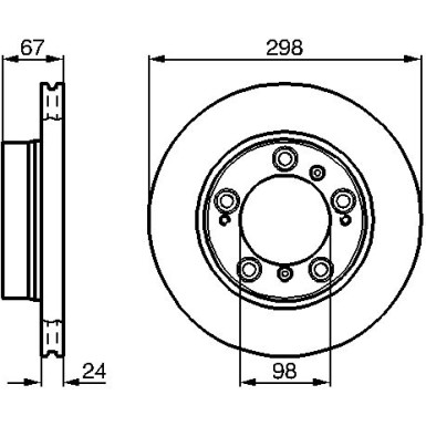 Bremsscheibe 0 986 478 477 Bremsscheibe 0 986 478 477