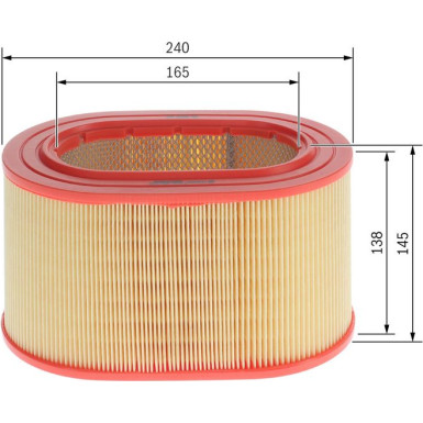 BOSCH F 026 400 557 Luftfilter BOSCH F 026 400 557 Luftfilter