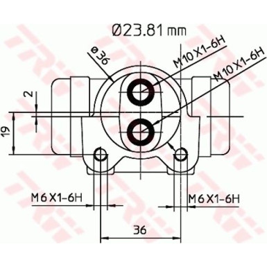 TRW Radbremszylinder BWK223
