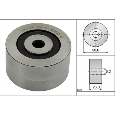 Umlenk-/Führungsrolle, Keilrippenriemen 532 0143 10 Umlenk-/Führungsrolle, Keilrippenriemen 532 0143 10