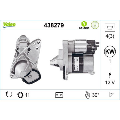 Starter Valeo Origins New STOP&START OE TECHNOLOGIE 438279