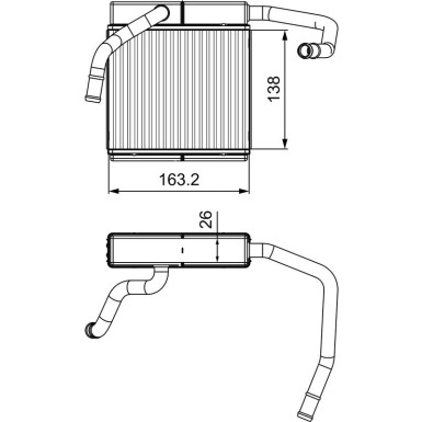 Valeo Wärmetauscher, Innenraumheizung 811552