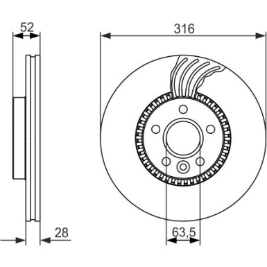 BOSCH Bremsscheibe 0 986 479 C19 BOSCH Bremsscheibe 0 986 479 C19