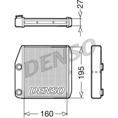 Denso Wärmetauscher, Innenraumheizung DRR09075