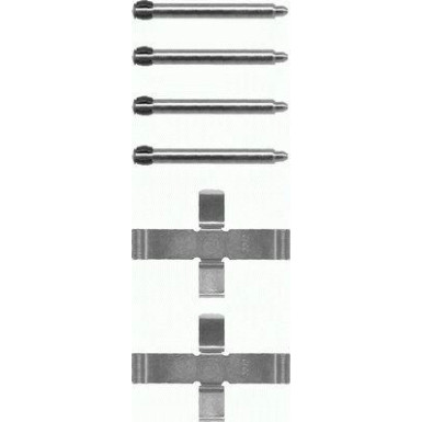 Hella Zubehörsatz, Scheibenbremsbelag 8DZ 355 202-171 Hella Zubehörsatz, Scheibenbremsbelag 8DZ 355 202-171