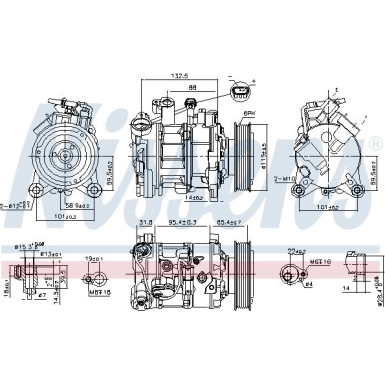 Kompressor, Klimaanlage 89593 Kompressor, Klimaanlage 89593