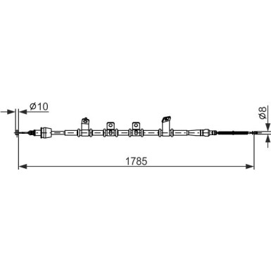 Seilzug, Feststellbremse 1 987 482 921 Seilzug, Feststellbremse 1 987 482 921