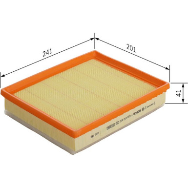 Luftfilter F 026 400 852 Luftfilter F 026 400 852