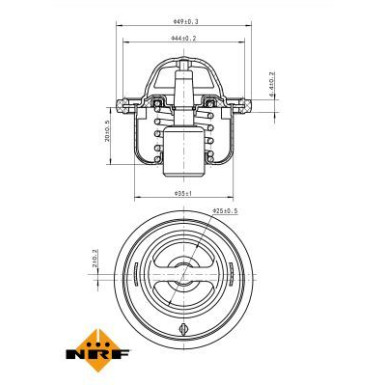 NRF Thermostat, Kühlmittel EASY FIT 725061 NRF Thermostat, Kühlmittel EASY FIT 725061