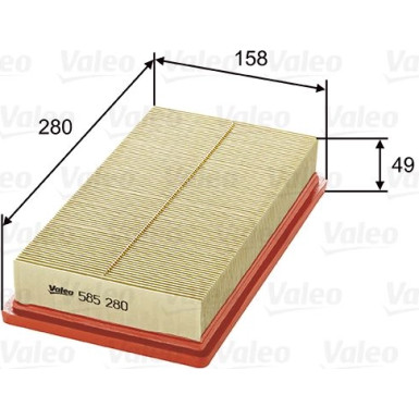Valeo Luftfilter 585280