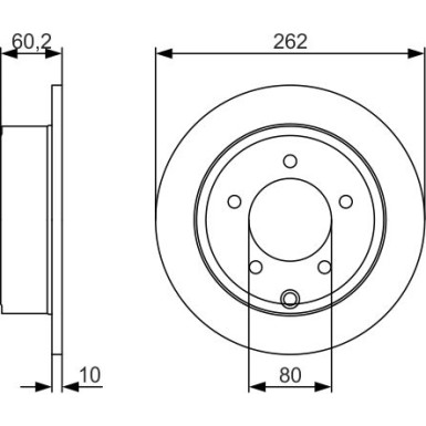 BOSCH Bremsscheibe 0 986 479 A39 BOSCH Bremsscheibe 0 986 479 A39